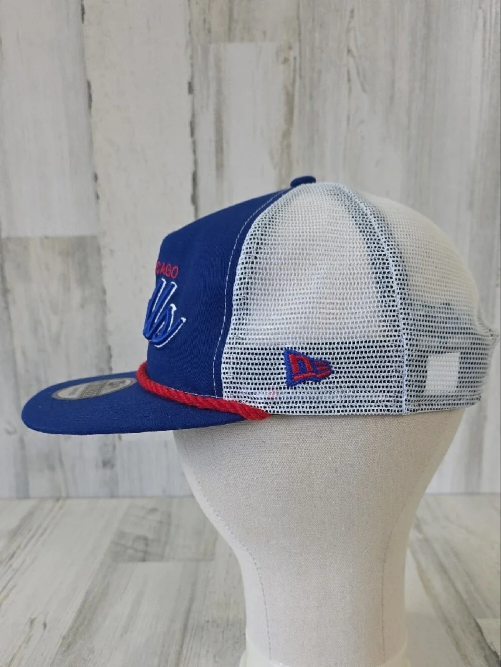 New Era Chicago Bulls Royal Blue Snapback Hat Red Rope Accent Serbian Flag NEW